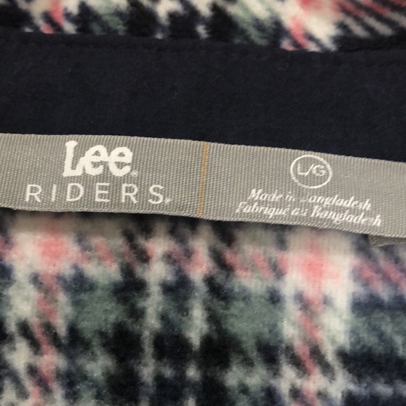 LEE Large, long sleeve woman’s flannel print shirt. Black pink green - Picture 3 of 9